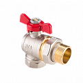 BV.322.05 Кран угловой с полусгоном MVI AquaHit 3/4" внутренняя-наружная, бабочка