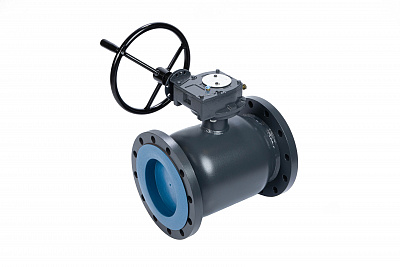 065N0266GR RJIP Premium Кран шаровой FF DN300 PN16 WG (фланцевый, с редуктором, С/П), Ридан